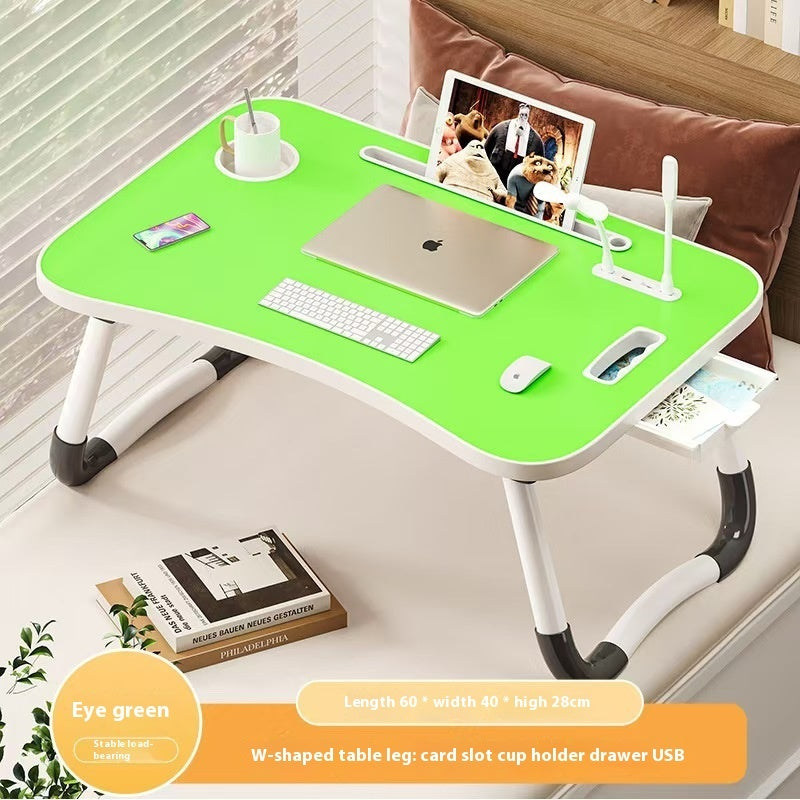 Bed Foldable Small Table, Student Study Computer Desk