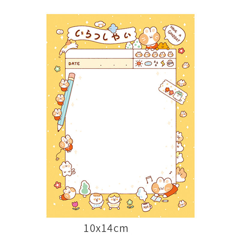 Memo Paper Small Notebook Sticky Notes Creative Cute Cartoon Stationery