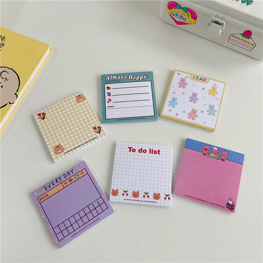 Cartoon Cute Series Sticky Notes For Learning Notes