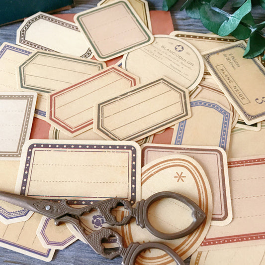Vintage Kraft Paper Labels Stickers For Scrapbooking Happy Planner