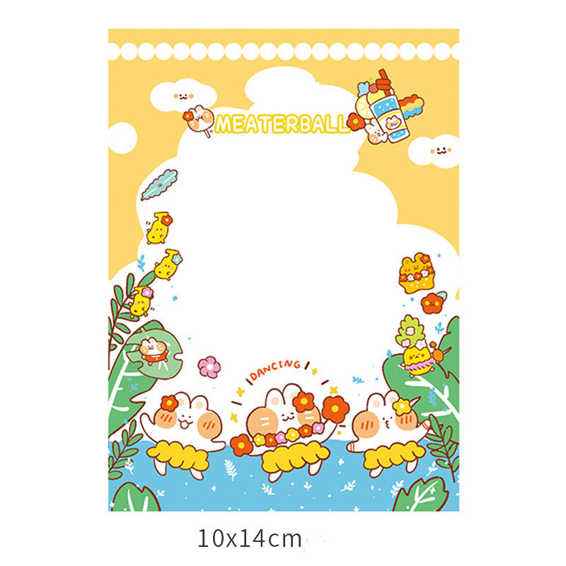 Memo Paper Small Notebook Sticky Notes Creative Cute Cartoon Stationery