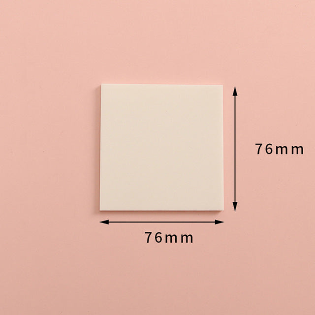 Waterproof Transparent Sticky Notes Memo Pad 50 Sheets