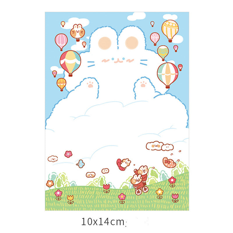 Memo Paper Small Notebook Sticky Notes Creative Cute Cartoon Stationery