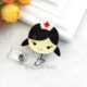 Fashion Cartoon Easy Pull Button Work Permit Badge Clip