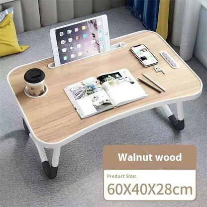 Bed Foldable Small Table, Student Study Computer Desk