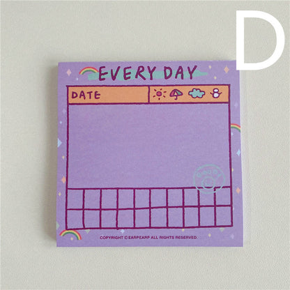 Cartoon Cute Series Sticky Notes For Learning Notes