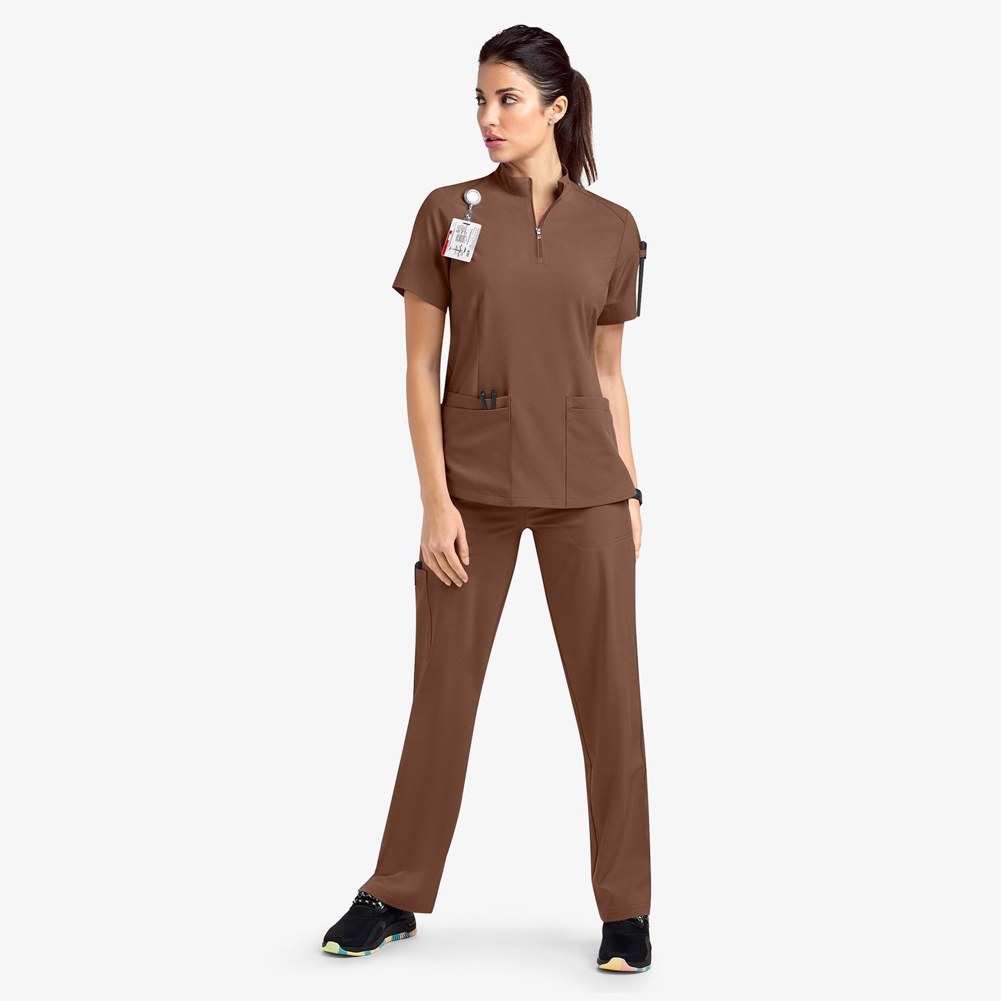 Quick-Dry Surgical Gown – Comfy Stand Collar Medical Work Suit for Busy Heroes