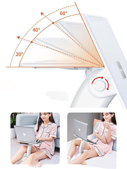 Small Table For Bed Use Students Study Desk Folding Lifting Multifunctional