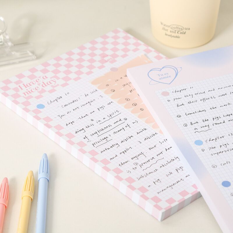 Sheets Kawaii Grid Memo Paper Note Pads