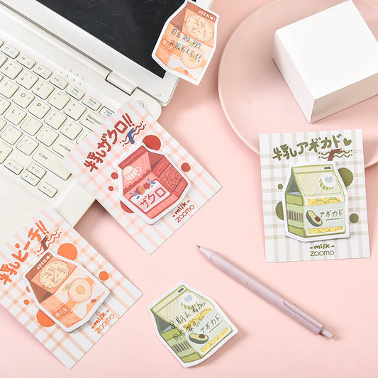 Banana Milk Series Memo Pad Cute Sticky Note