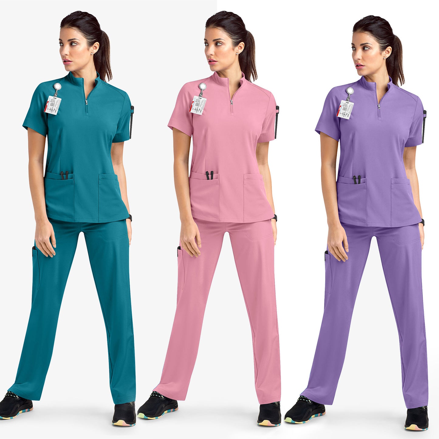 Quick-Dry Surgical Gown – Comfy Stand Collar Medical Work Suit for Busy Heroes