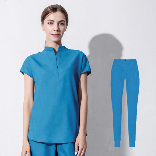 Hand Washing Clothes Elastic Doctor Nurse Oral Work Clothes Set