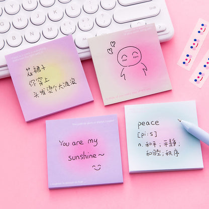 Ins Style Summer Color Gradient Sticky Note