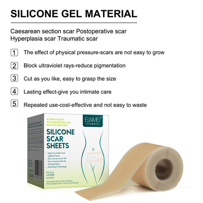 Silicone Scar Removal Patch – Medical Gel Tape for Surgery, Acne, Burn, Trauma Repair