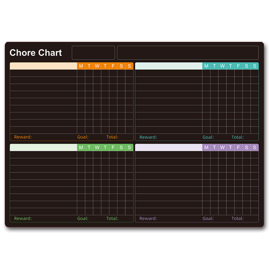 Calendar Magnetic White-board Wall Sticker, Learning Schedule Magnets Message Board