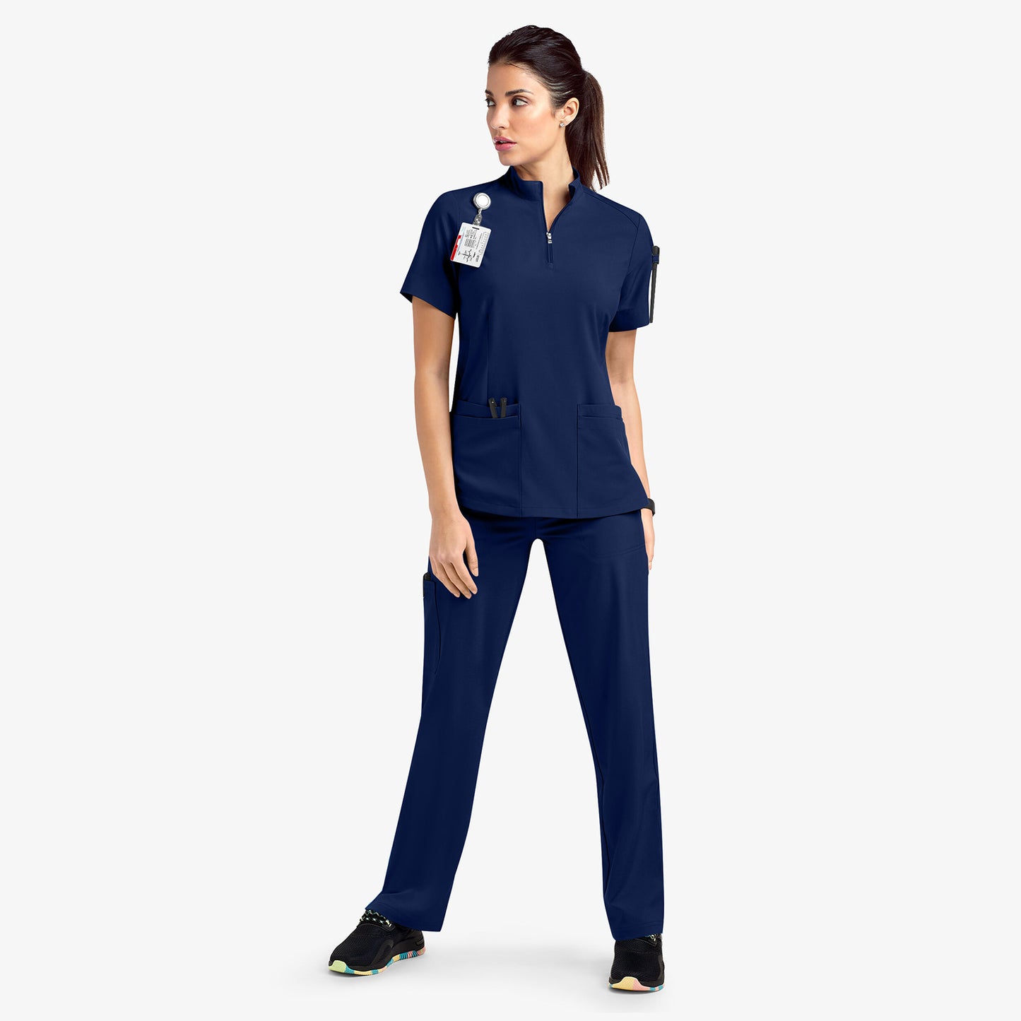 Quick-Dry Surgical Gown – Comfy Stand Collar Medical Work Suit for Busy Heroes