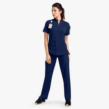 Quick-Dry Surgical Gown – Comfy Stand Collar Medical Work Suit for Busy Heroes