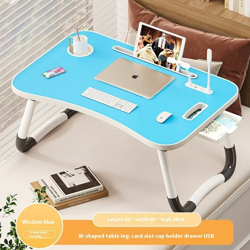 Bed Foldable Small Table, Student Study Computer Desk