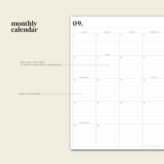 24 to 25 Daily Planner Annual Planning Notebook
