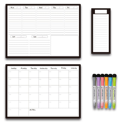 Calendar Magnetic White-board Wall Sticker, Learning Schedule Magnets Message Board