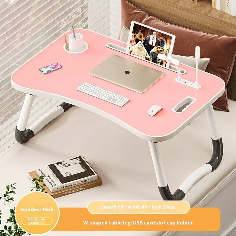 Bed Foldable Small Table, Student Study Computer Desk