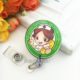 Fashion Cartoon Easy Pull Button Work Permit Badge Clip
