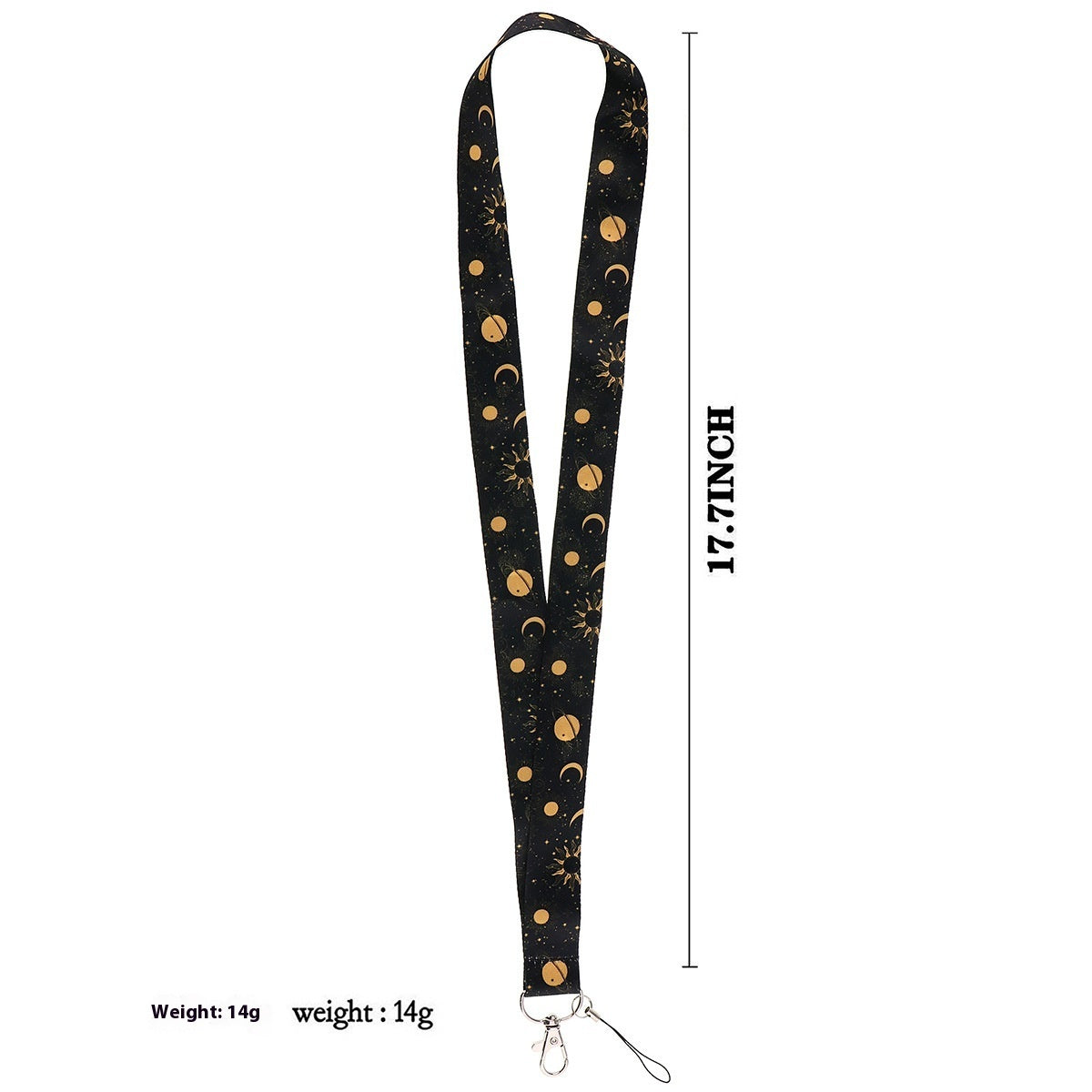 Personality Trend Hard Shell Protection Moon Planet Mobile Phone Lanyard Card Cover