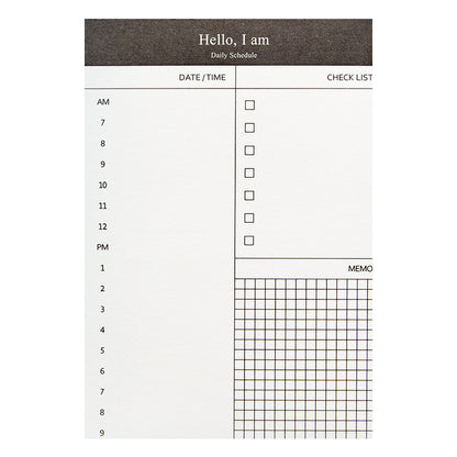 Portable Notepad Schedule Daily Planner