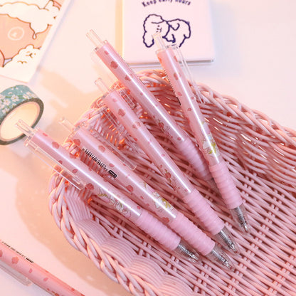 Cute Peach Press Gel Pen, Stationery Kawaii Gel Ink Rollerball Pens