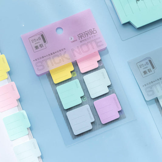 Tearable Portable Post-it Notes Classification Key Marks