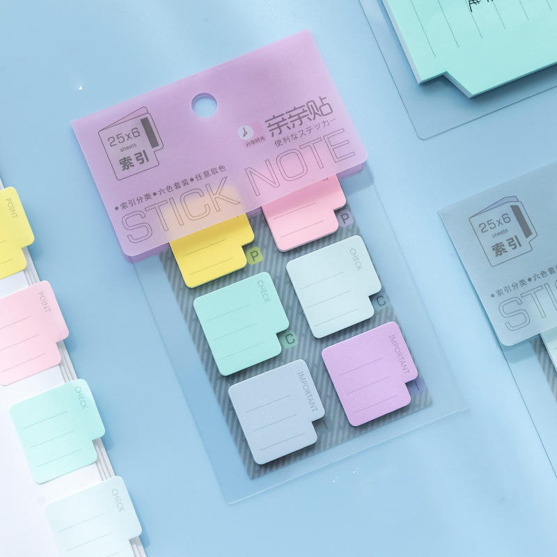 Tearable Portable Post-it Notes Classification Key Marks