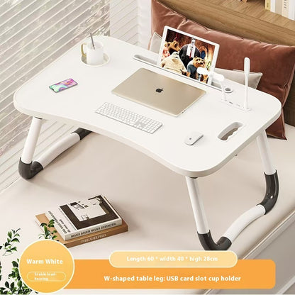 Bed Foldable Small Table, Student Study Computer Desk