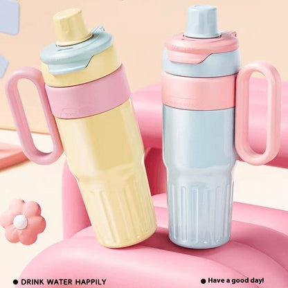 780ml Gradient Double Drink Thermal Cup Stainless Steel With Lid Coffee Cup