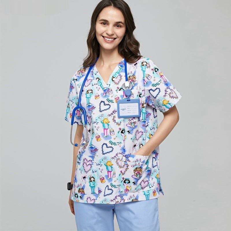 Cotton Printed Scrubs