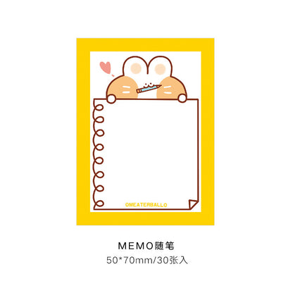 Cute Mengmeng Bunny Notepad