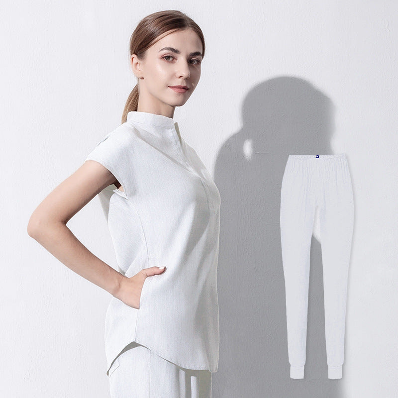 Hand Washing Clothes Elastic Doctor Nurse Oral Work Clothes Set