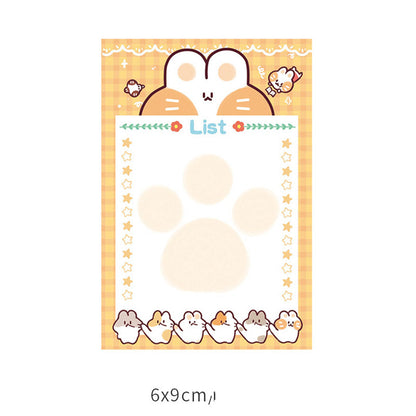 Memo Paper Small Notebook Sticky Notes Creative Cute Cartoon Stationery