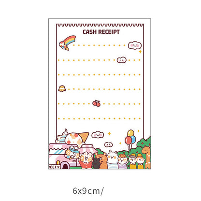 Memo Paper Small Notebook Sticky Notes Creative Cute Cartoon Stationery