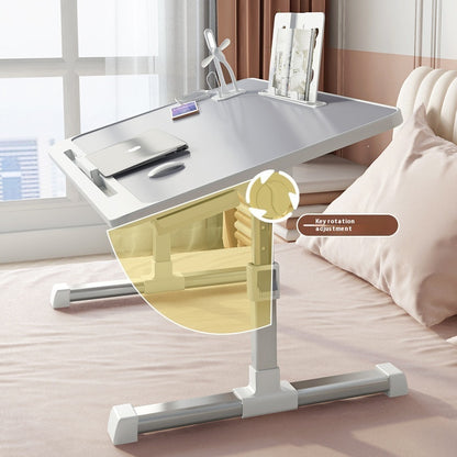 Foldable Lifting On Bed Small Table, Household Study Desk