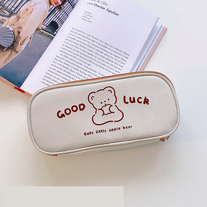 Literature And Art Oxford Cloth Student Pencil Bag Stationery Box