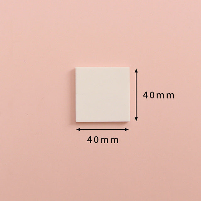 Waterproof Transparent Sticky Notes Memo Pad 50 Sheets