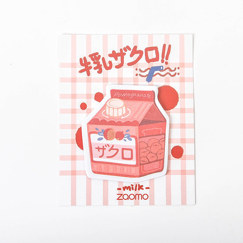 Banana Milk Series Memo Pad Cute Sticky Note