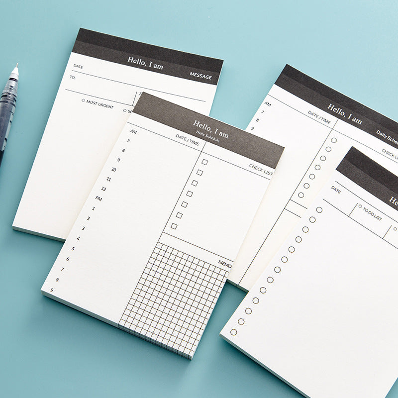 Portable Notepad Schedule Daily Planner
