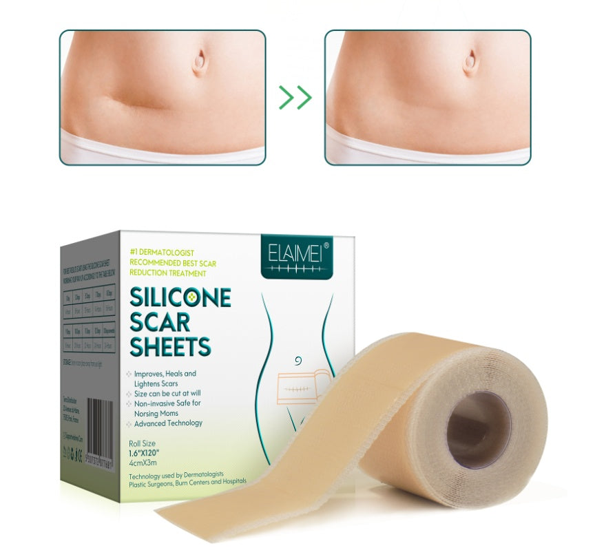 Silicone Scar Removal Patch – Medical Gel Tape for Surgery, Acne, Burn, Trauma Repair