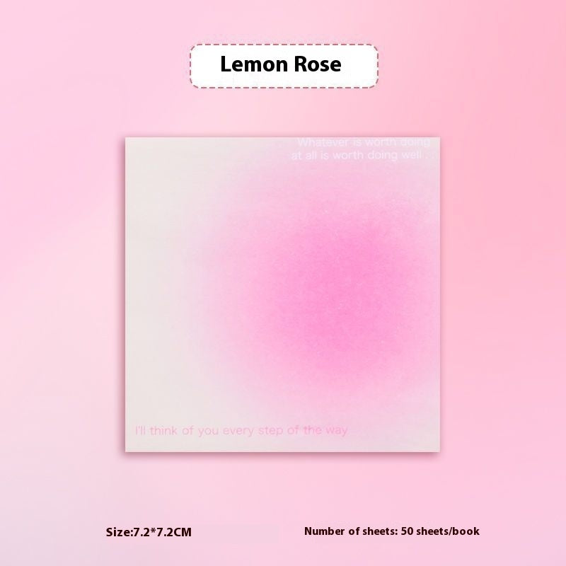 Ins Style Summer Color Gradient Sticky Note