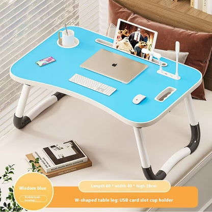 Bed Foldable Small Table, Student Study Computer Desk