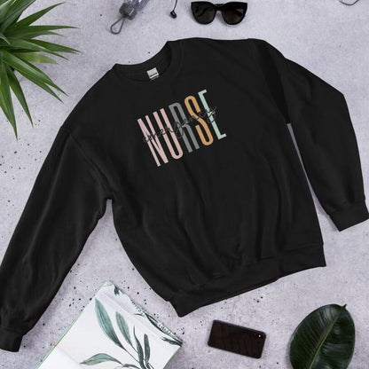 New Printed Nurse Sweatshirt Loose Casual